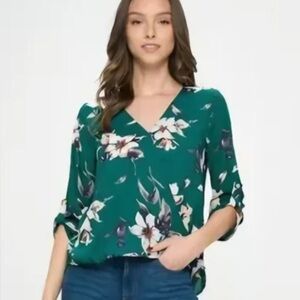 Womens West Kei Floral Shirt Fall Size Small